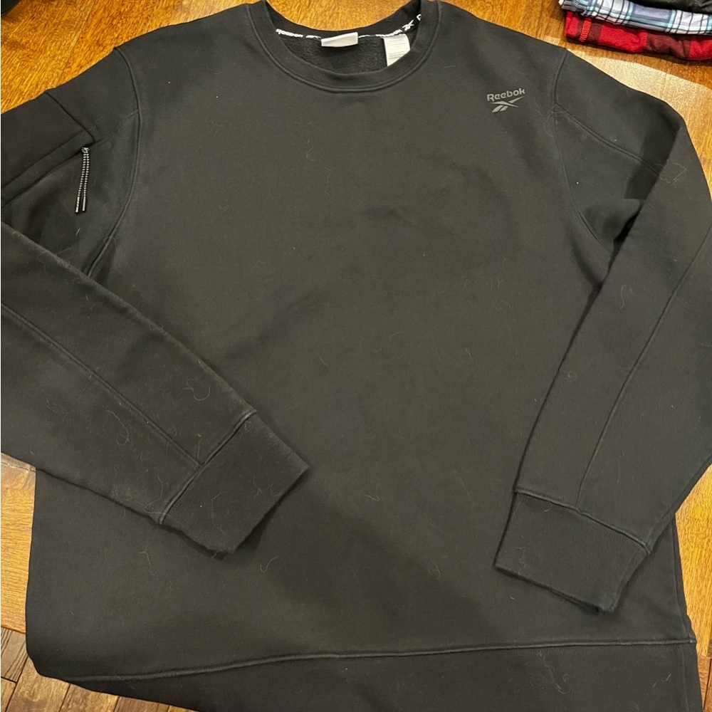 Black Reebok Crew neck
